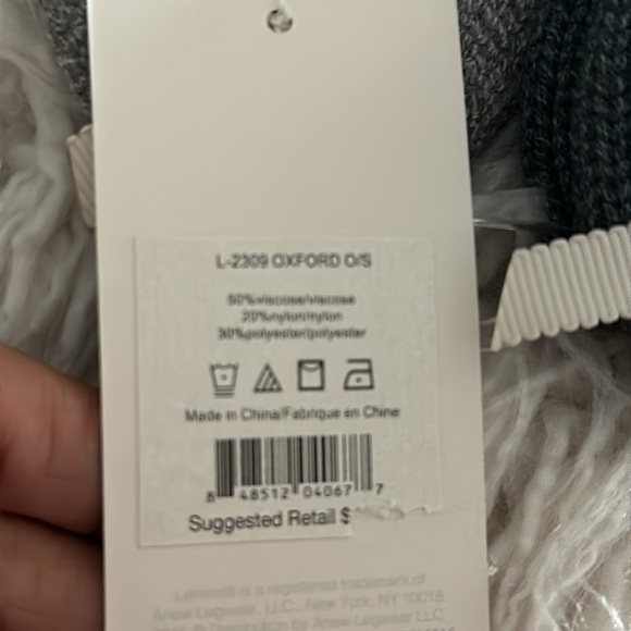 LEMON Short Boot Chucky Cable Knit Socks Mint Green and Oxford OS pack of 2 - Picture 4 of 5